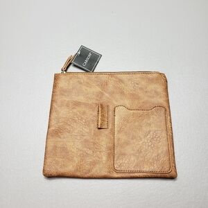 Carson faux leather brown small bag